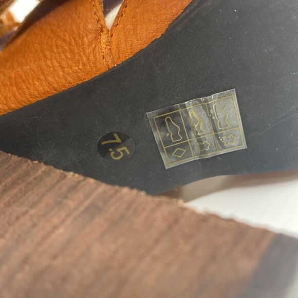 ✨🧡 Cinnamon Rust Burnt Orange Jeffrey Campbell x Free People Laced Heels 🧡✨ - Picture 9 of 16